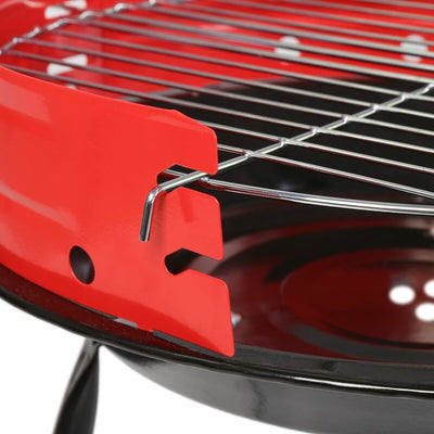Grill Schwarz Rot 34 x 34 x 55 cm